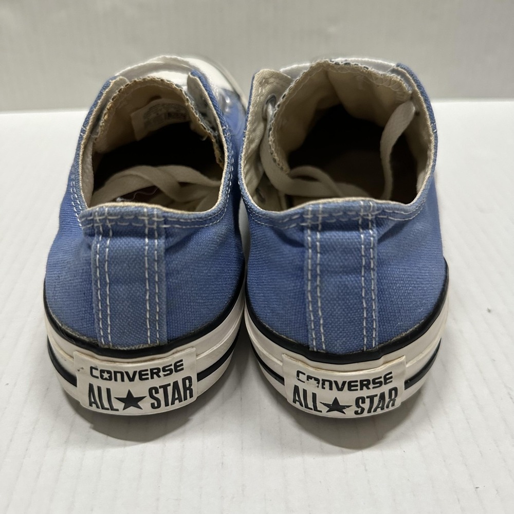 Converse Chuck Taylor All Star Low Shoes Mens 7 Blue Canvas Classic Sneakers - Picture 3 of 8